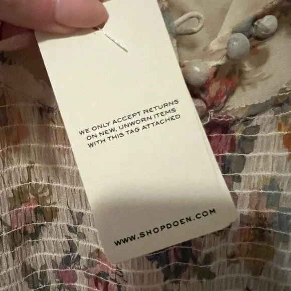 Dôen Doen NWT Tiarella floral dress small - Picture 14 of 14